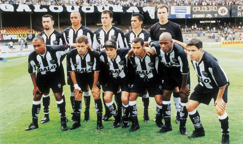 Camisa Atlético Mineiro - Galo - Rara - Manga Longa - de Jogo - Mancini - 2000 - Intacta