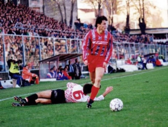 Raríssima - Camisa Cremonese - Itália - De Jogo - Serie A 1991/1992