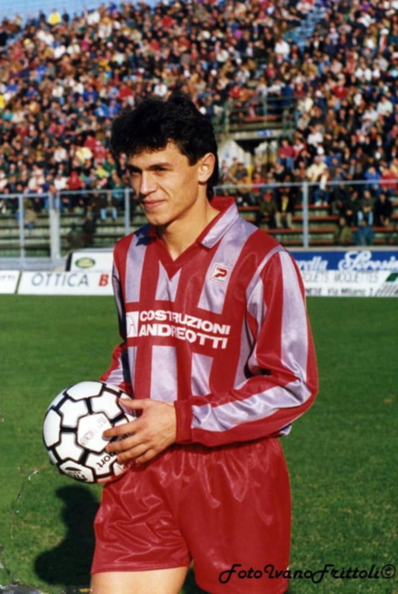 Raríssima - Camisa Cremonese - Itália - De Jogo - Serie A 1991/1992