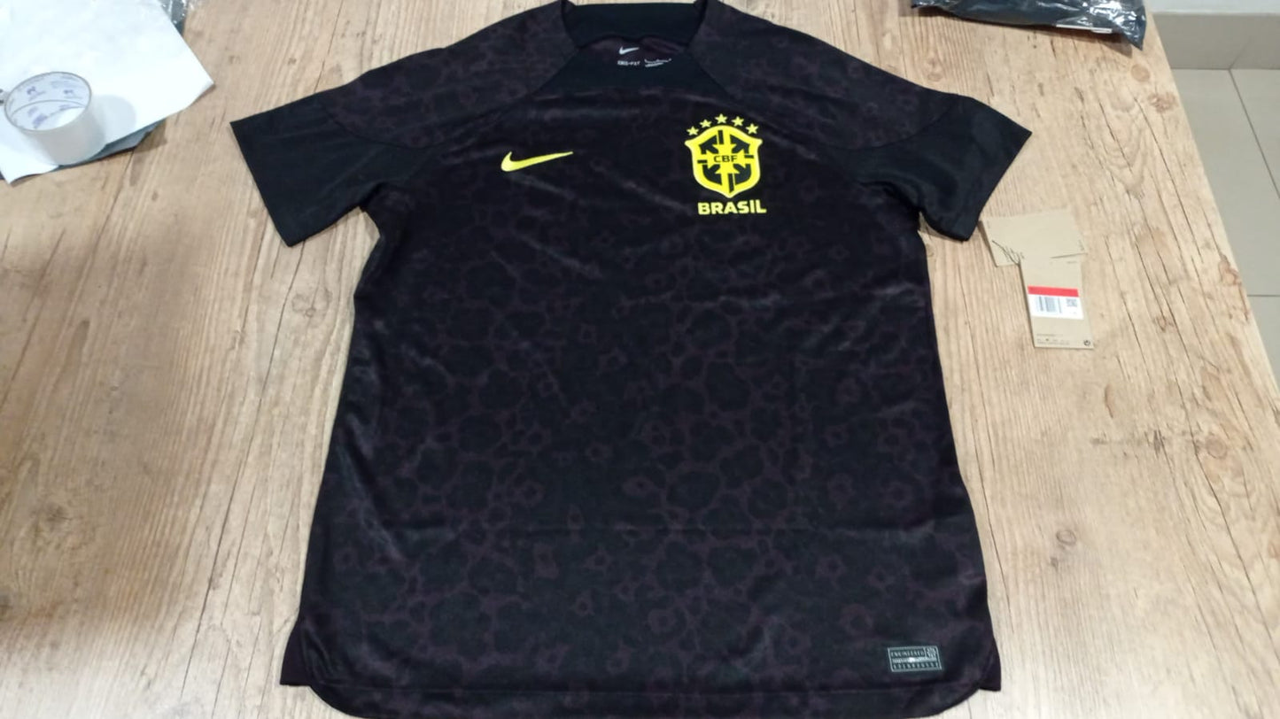 Camisa Brasil Goleiro preta Alisson Becker Black Vini JR DN0679-010