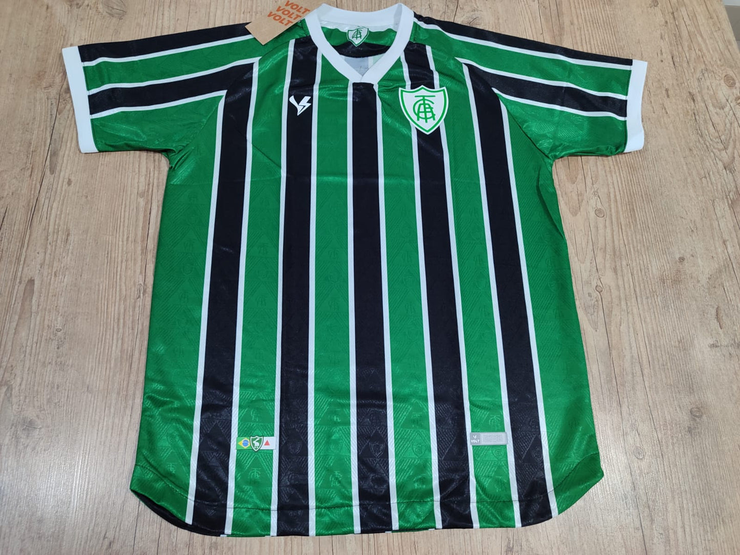 Camisa Masculina Jogo 3 2023 América Mineiro Preto e Verde Volt 3