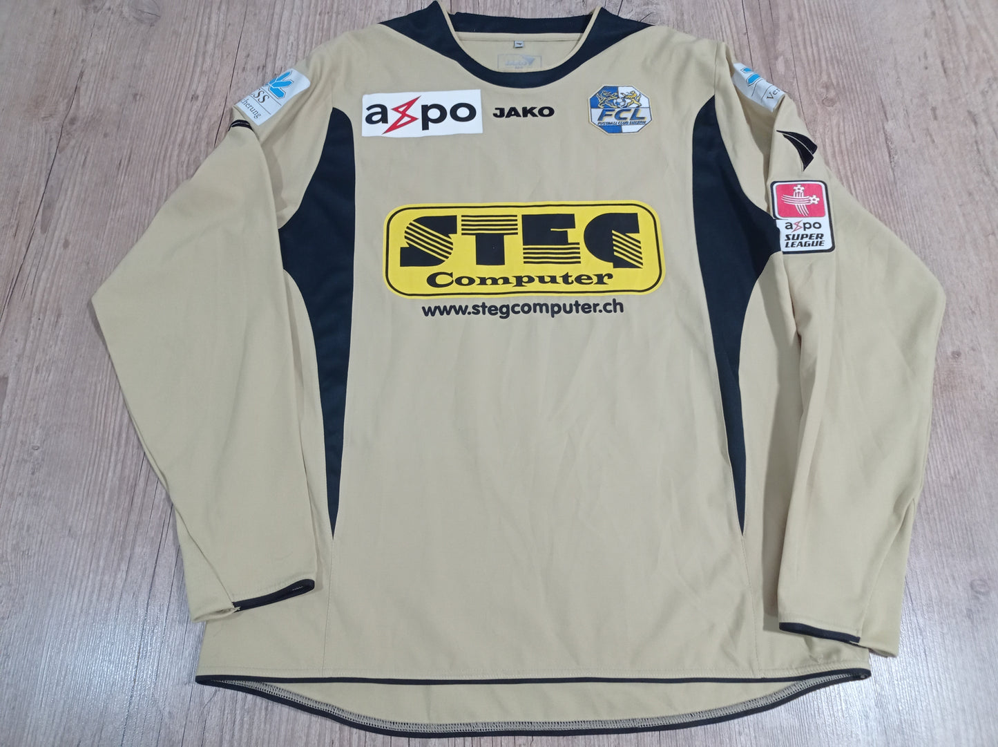 Camisa do Luzern – Away – 2007/2008 - Manga Longa - de Jogo - Suíça