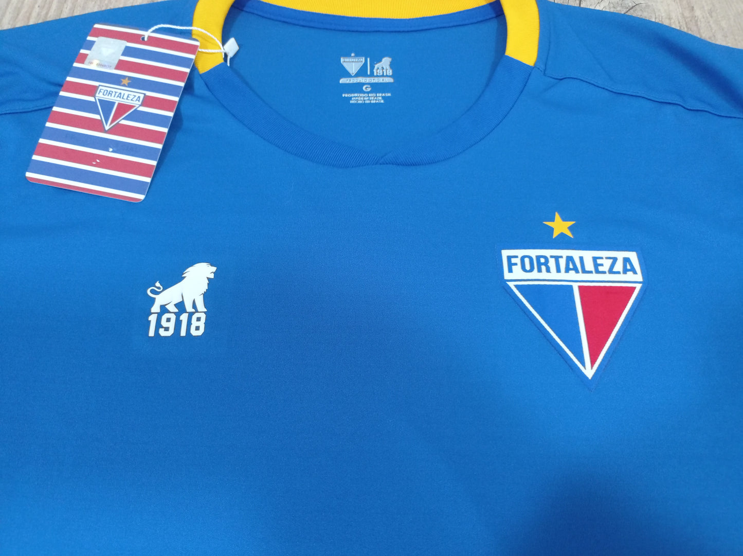 Camisa do Fortaleza - Azul/amarela - Leão 1918