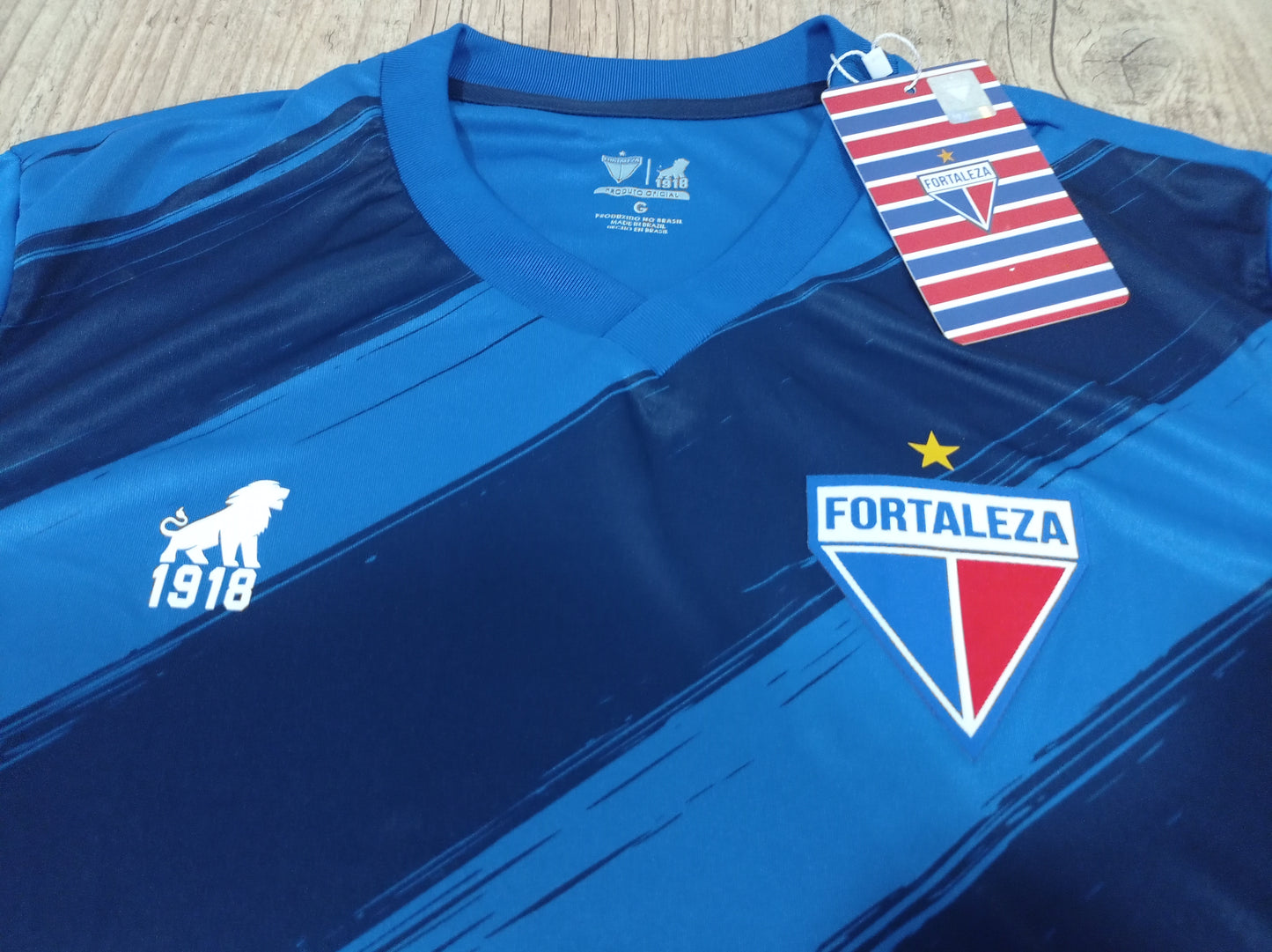 Linda Camisa do Fortaleza - Azul - Leão 1918