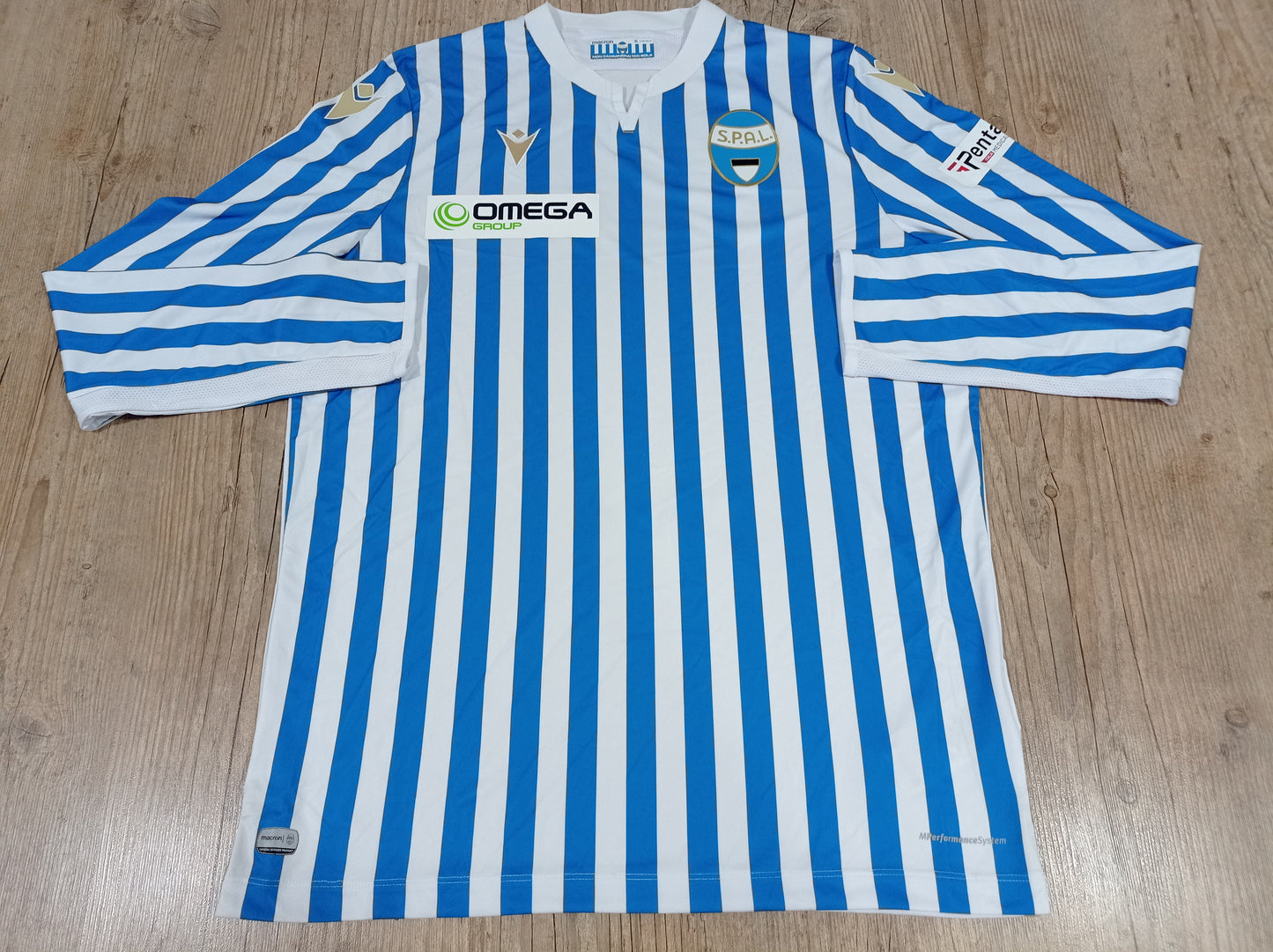 Rara Camisa do SPAL da Itália - Manga Longa