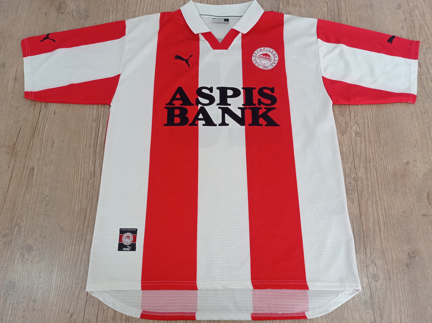 Rara Camisa de Jogo do Olympiacos  - Home - 1999/2000 - Grécia