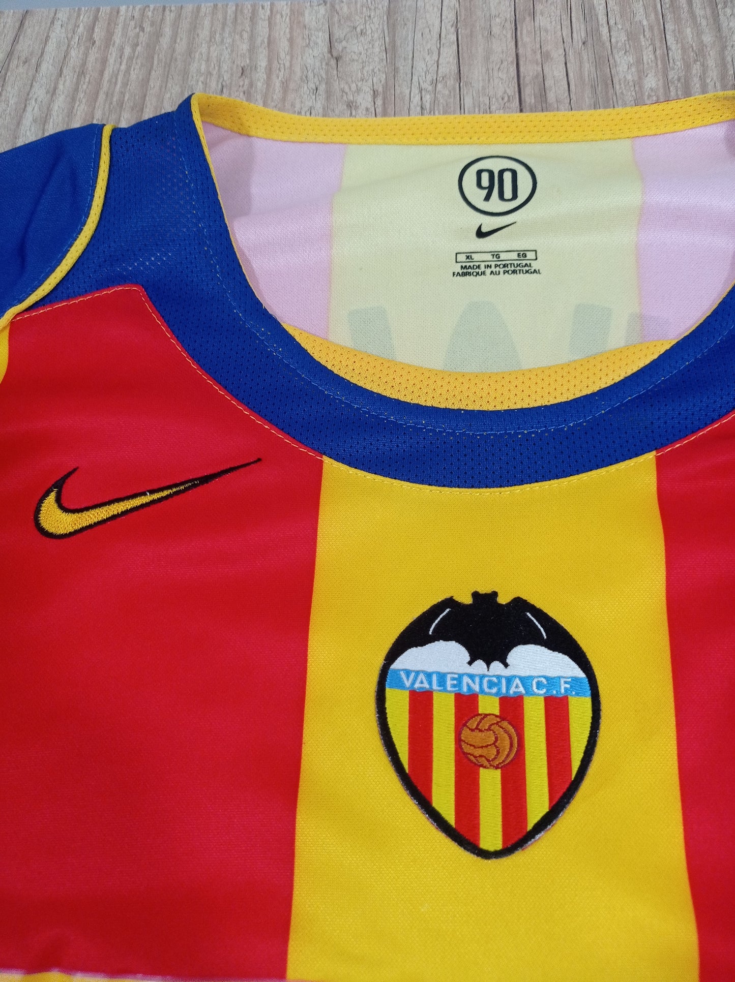 Rara Camisa do Valencia - Third - 2004/2005 #4 Roberto Ayala