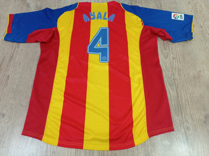 Rara Camisa do Valencia - Third - 2004/2005 #4 Roberto Ayala