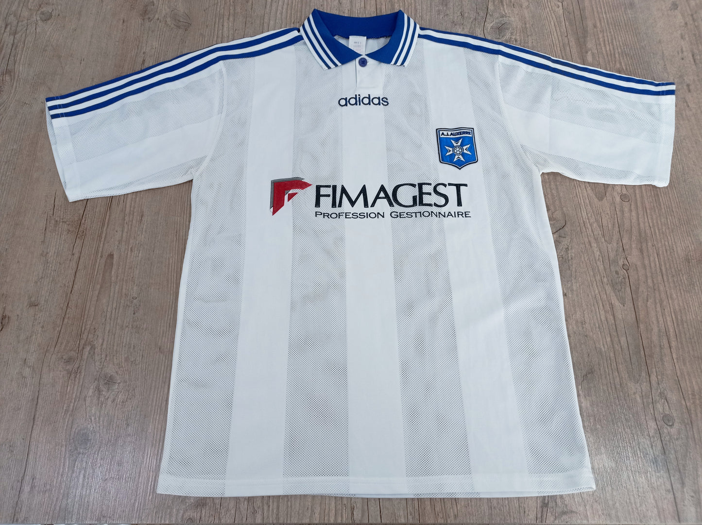 Espetacular Camisa Clássica do Auxerre - Home - 1997/1998 - França