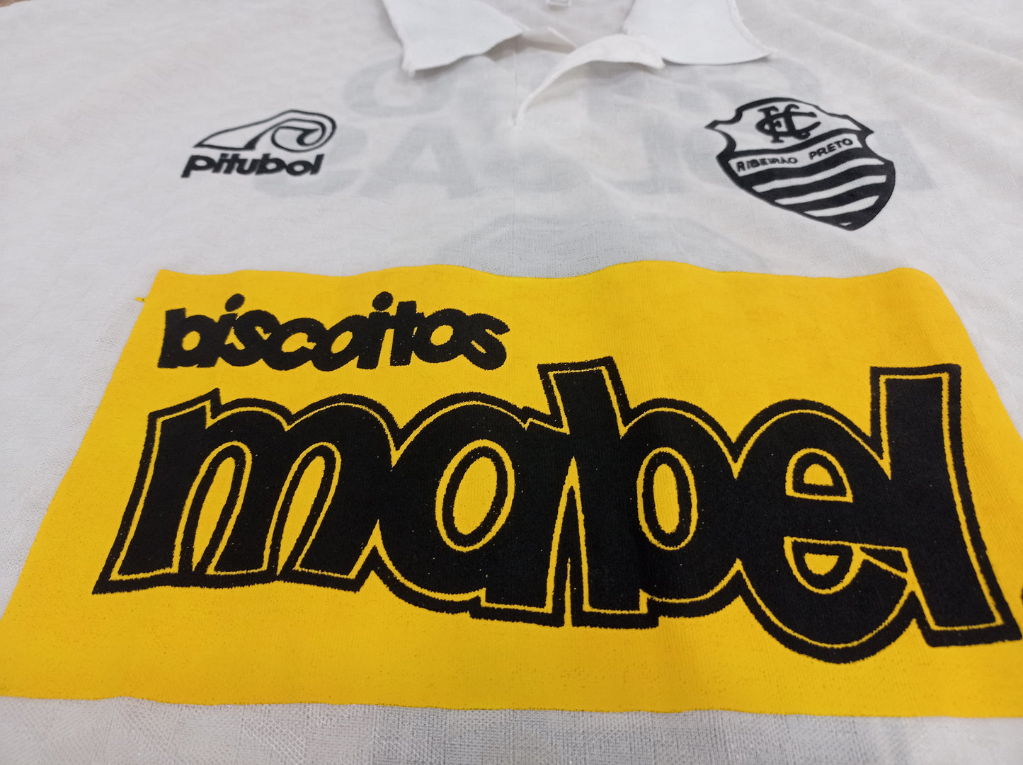 Camisa do Comercial de Ribeirão Preto - de Jogo - Anos 90 - Espetacular