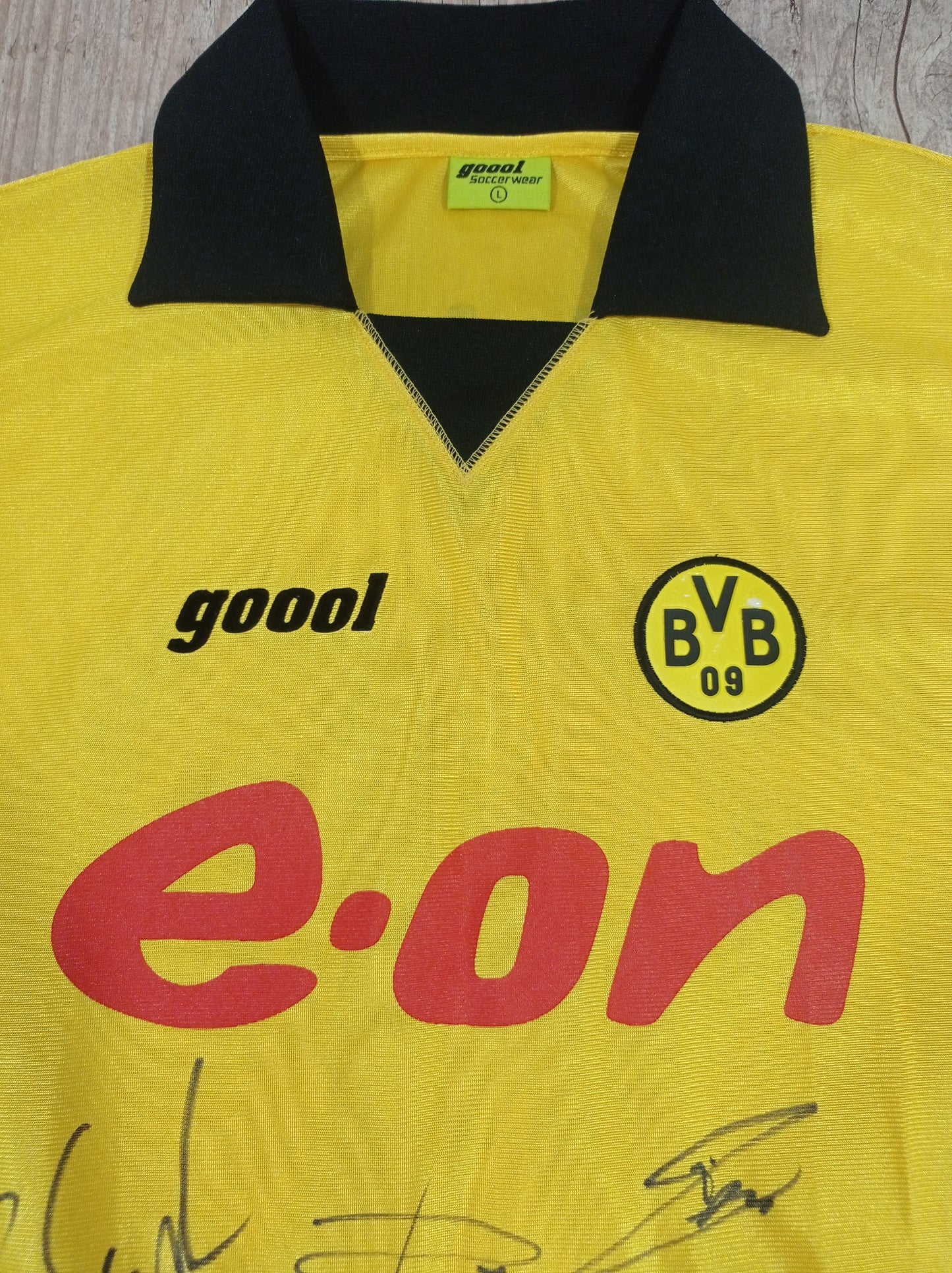 Linda Camisa de Jogo do Borussia Dortmund BVB - Home - 2003/2004 - Versão Europa