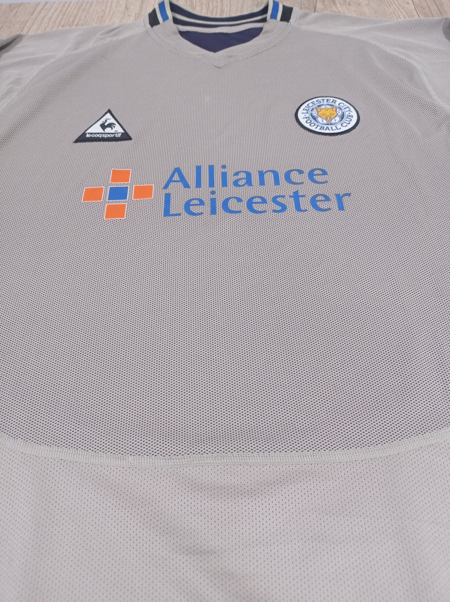 Linda Camisa do Leicester City - Edição Especial 120 Anos - 2004/2005 - Reversível - Mangas Longas