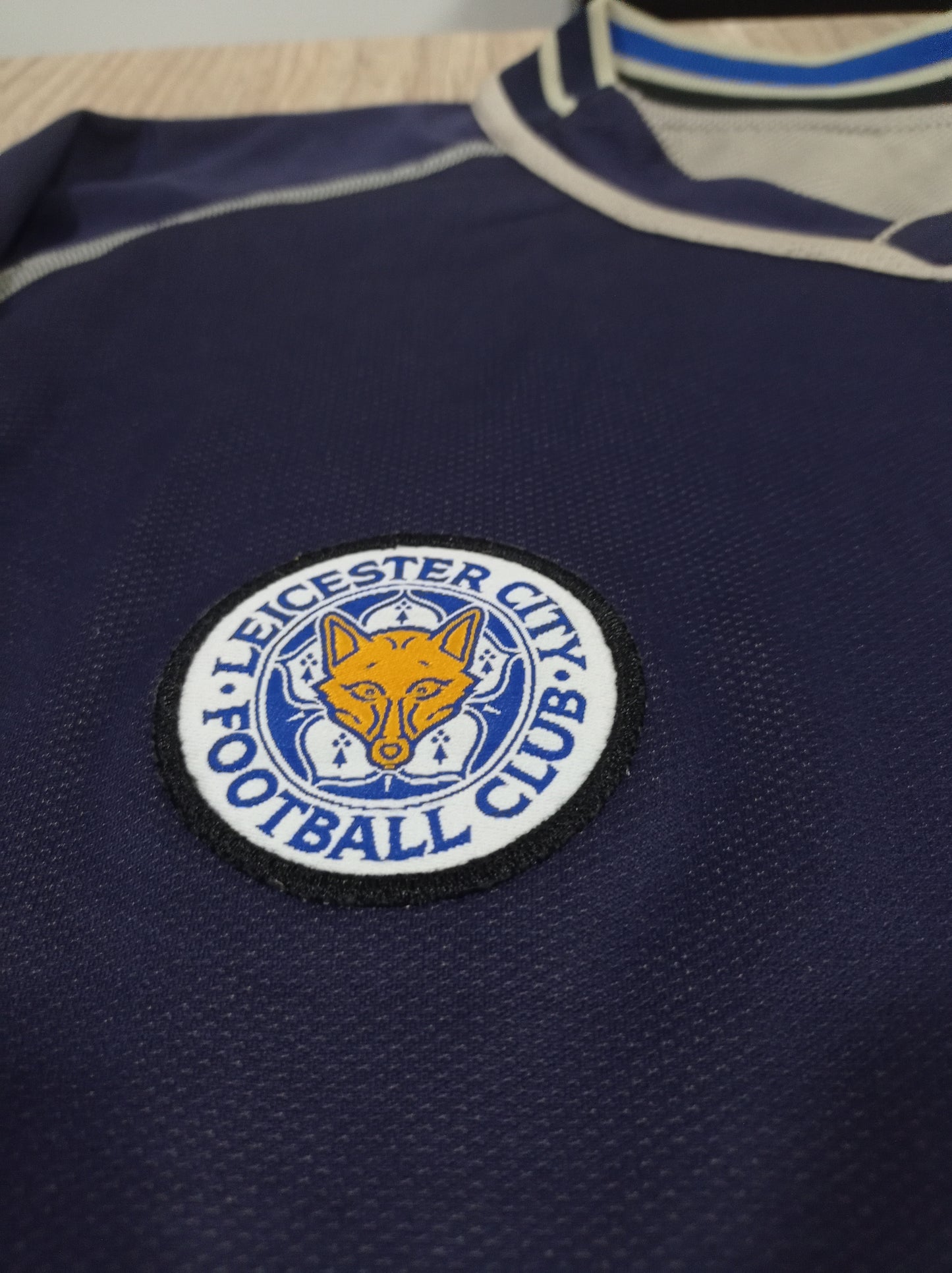 Linda Camisa do Leicester City - Edição Especial 120 Anos - 2004/2005 - Reversível - Mangas Longas