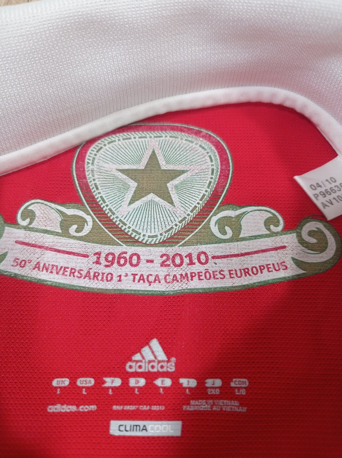 Camisa de Jogo do Benfica - Home - 2010/2011 - Portugal