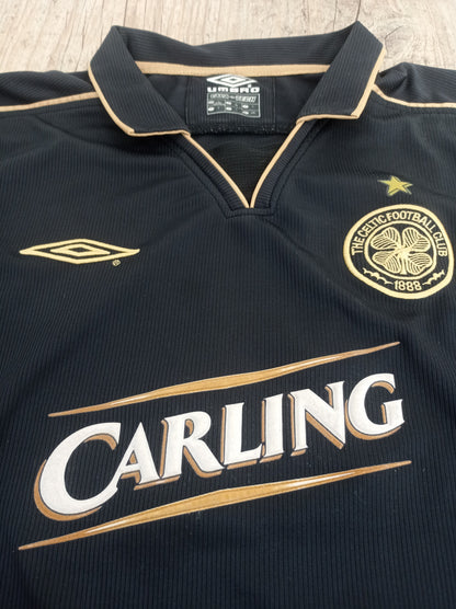 Rara Camisa do Celtic - Away - 2003/2004 - Escócia - Mangas Longas