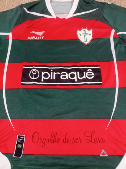 Rara Camisa Da Portuguesa - Patrocínio Pontual - De Jogo!