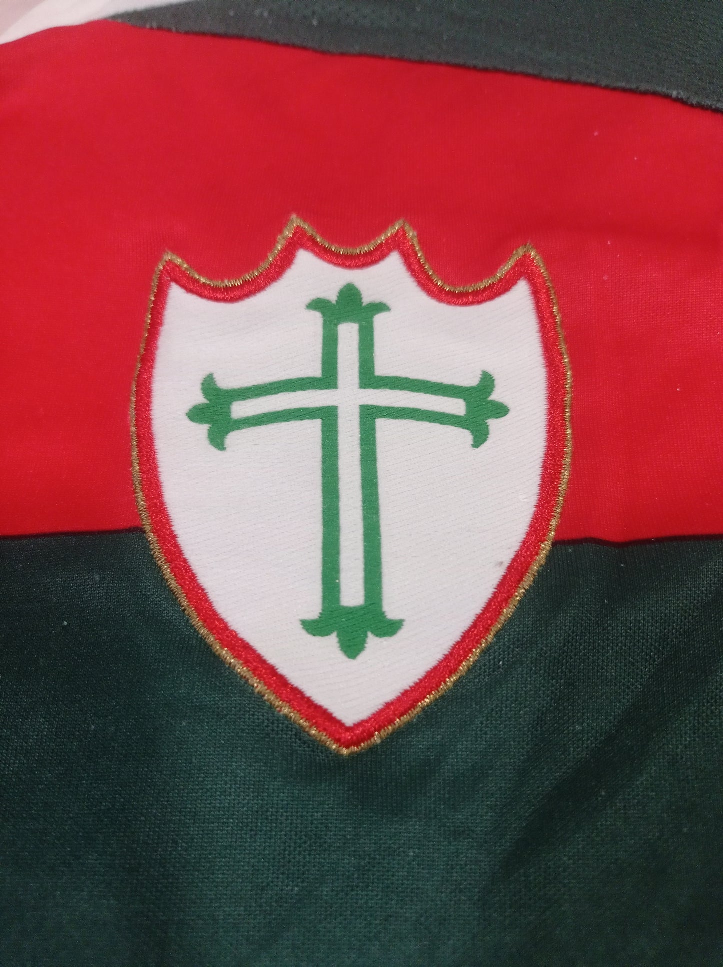 Rara Camisa Da Portuguesa - Patrocínio Pontual - De Jogo!