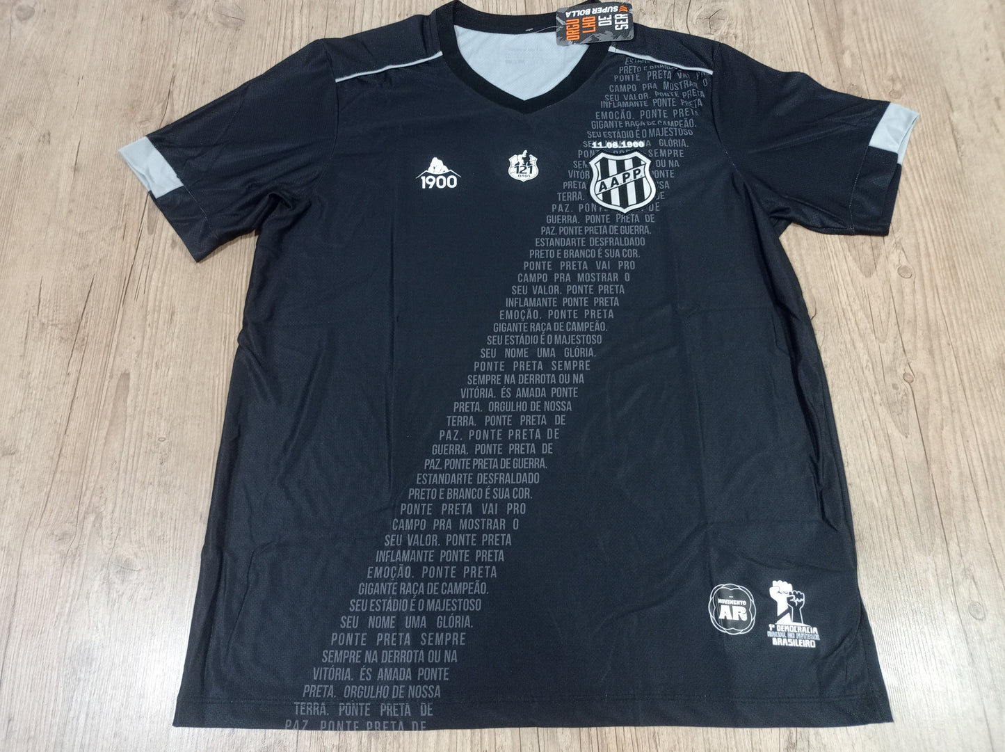 Rara Camisa da Ponte Preta - Edição Especial 121 Anos