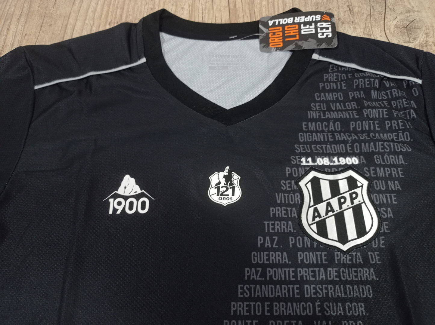 Rara Camisa da Ponte Preta - Edição Especial 121 Anos