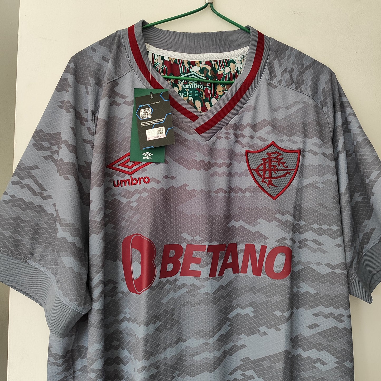 Camisa Fluminense III 2021 tamanho 2GG