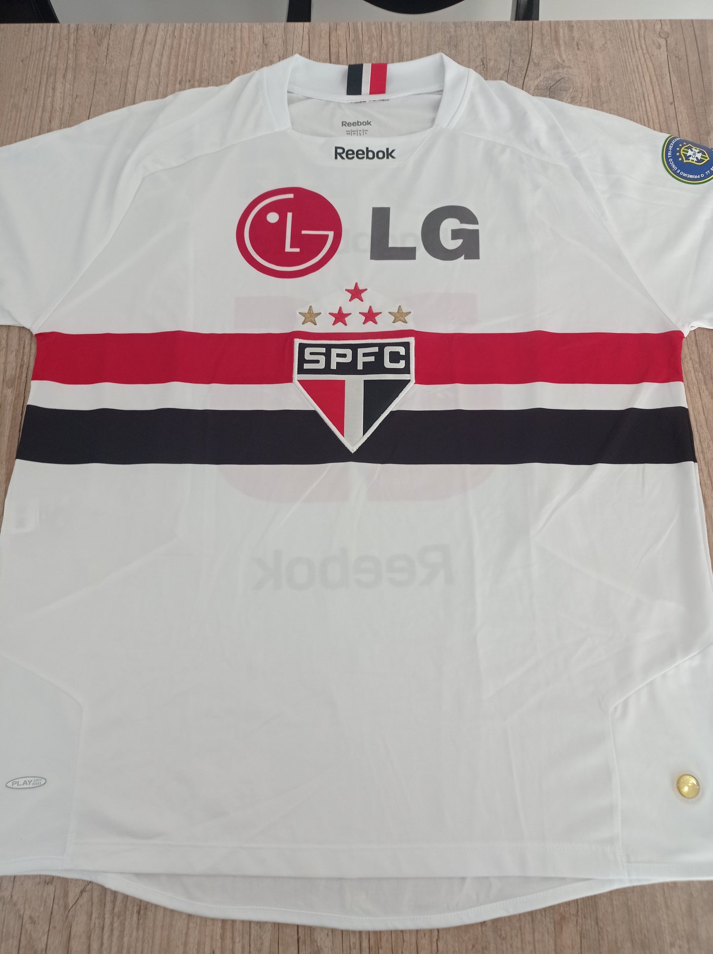 Camisa Jogo São Paulo - Dagoberto - 2009 - Patrocínio Raro