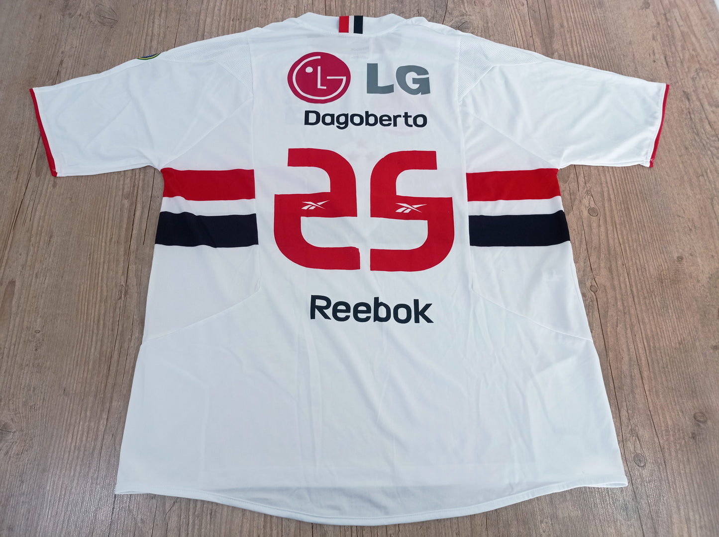 Camisa Jogo São Paulo - Dagoberto - 2009 - Patrocínio Raro