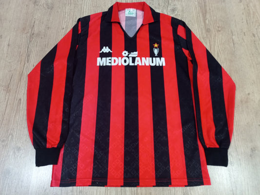 Raríssima Camisa Do Milan - Itália - 1989/1990 Mangas Longas