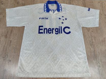 Rare Cruzeiro Shirt - 1996 - Straw - Game Worn