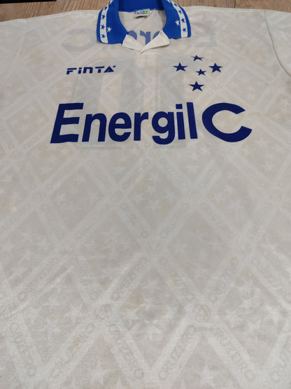 Rare Cruzeiro Shirt - 1996 - Straw - Game Worn