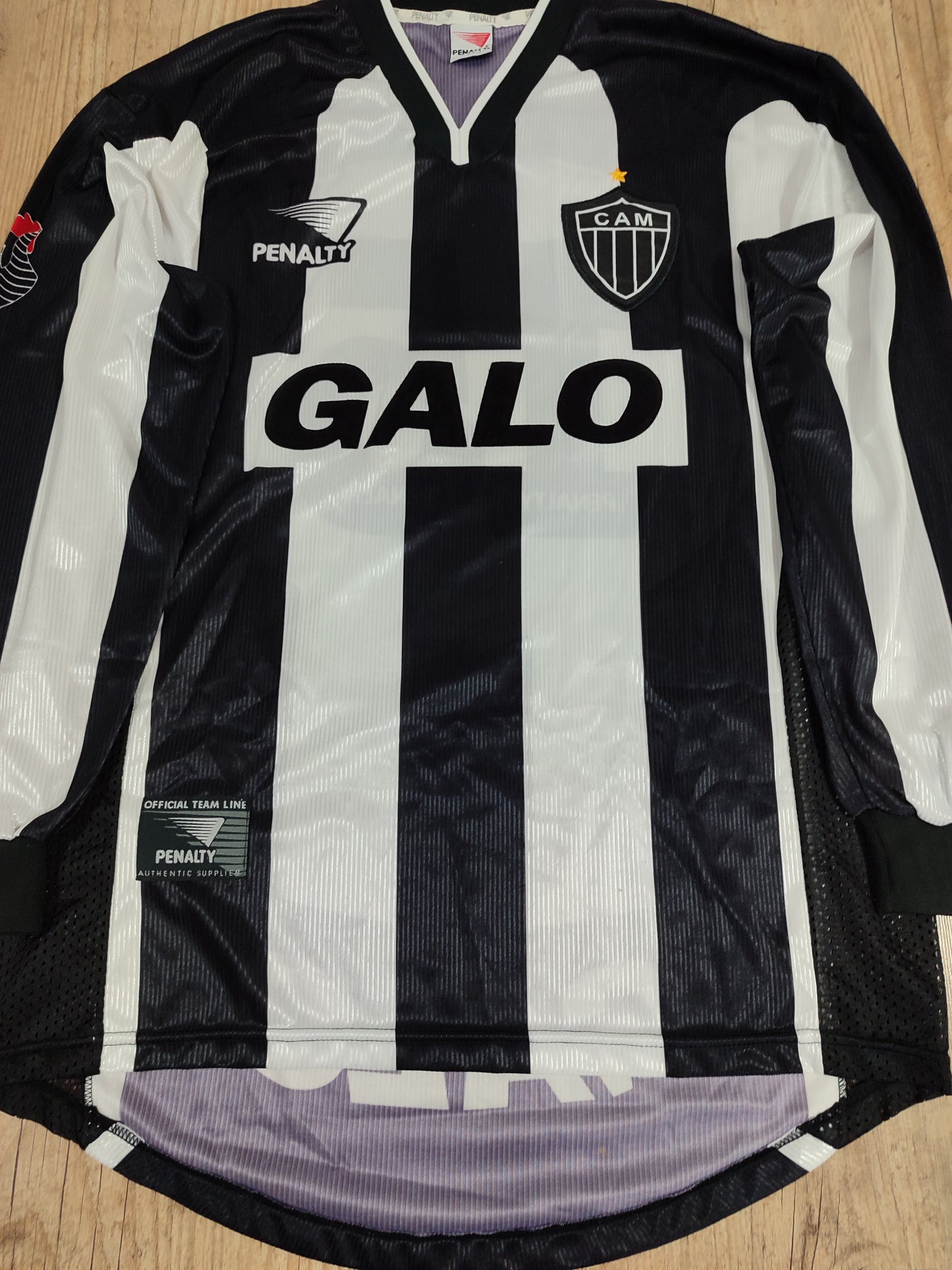 Camisa Atlético Mineiro - Galo - Rara - Manga Longa - de Jogo - Mancini - 2000 - Intacta