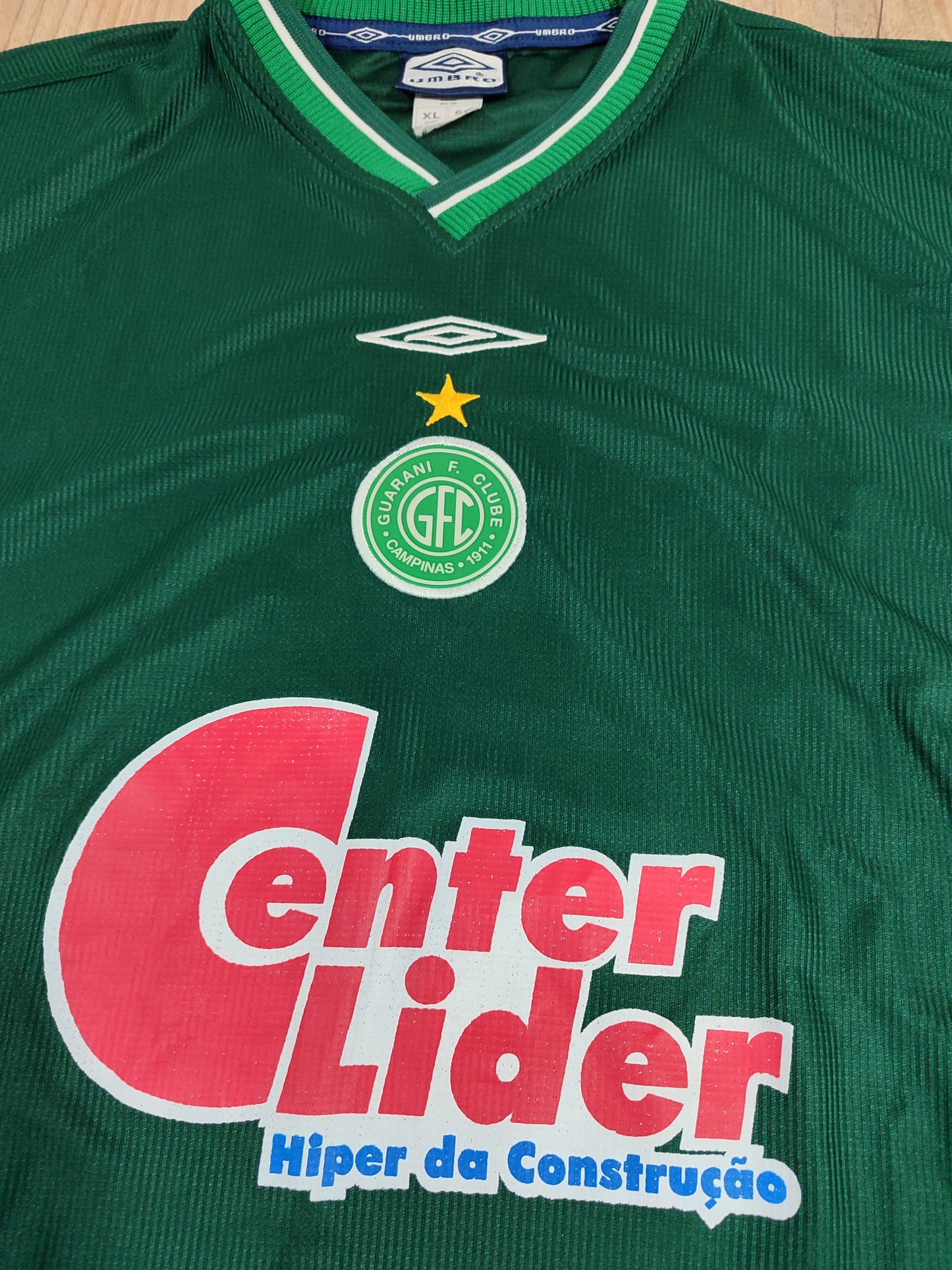 Camisa Excelente Guarani - 2001 2002 - Pintada - Jogo Umbro