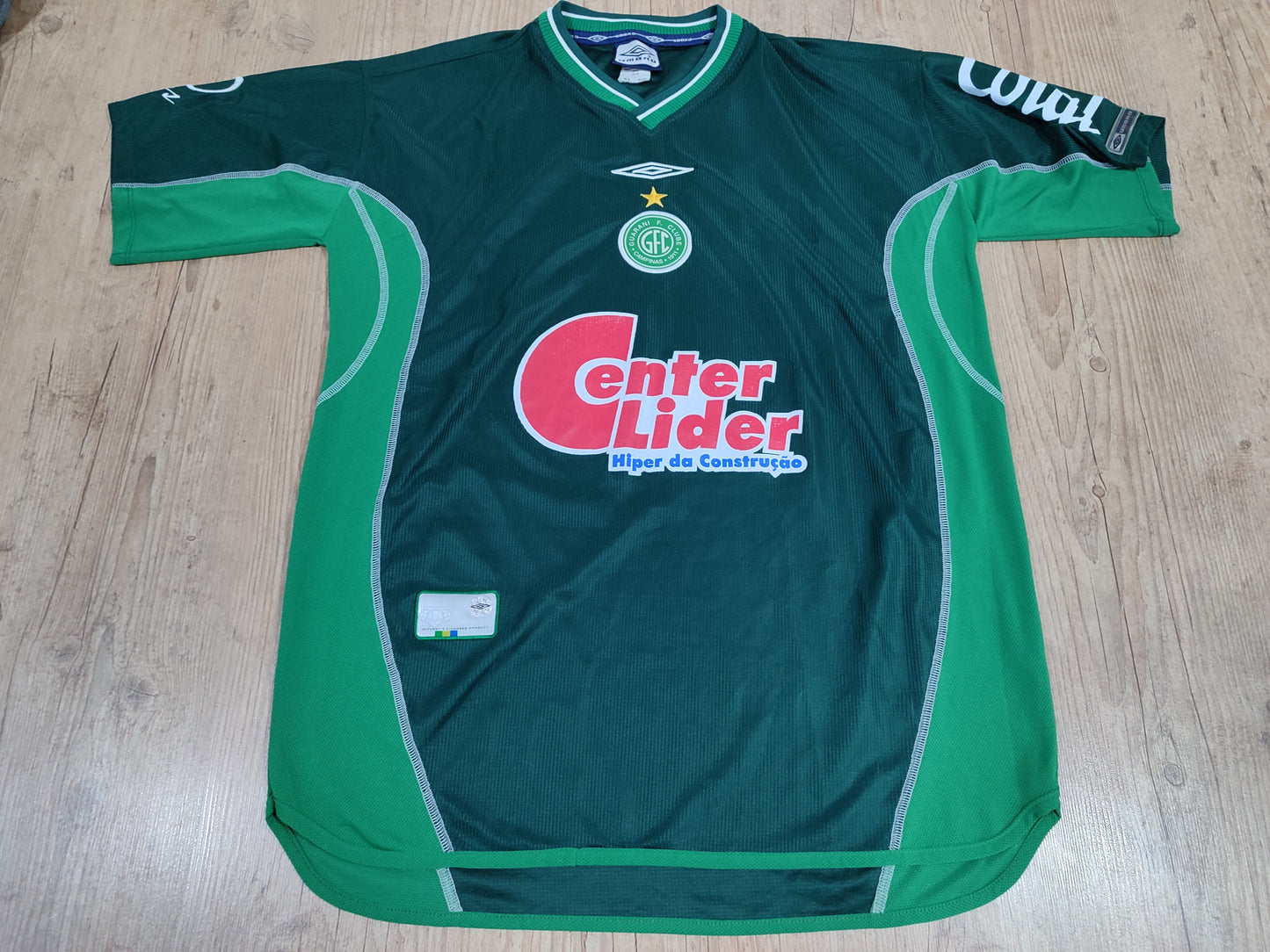 Camisa Excelente Guarani - 2001 2002 - Pintada - Jogo Umbro