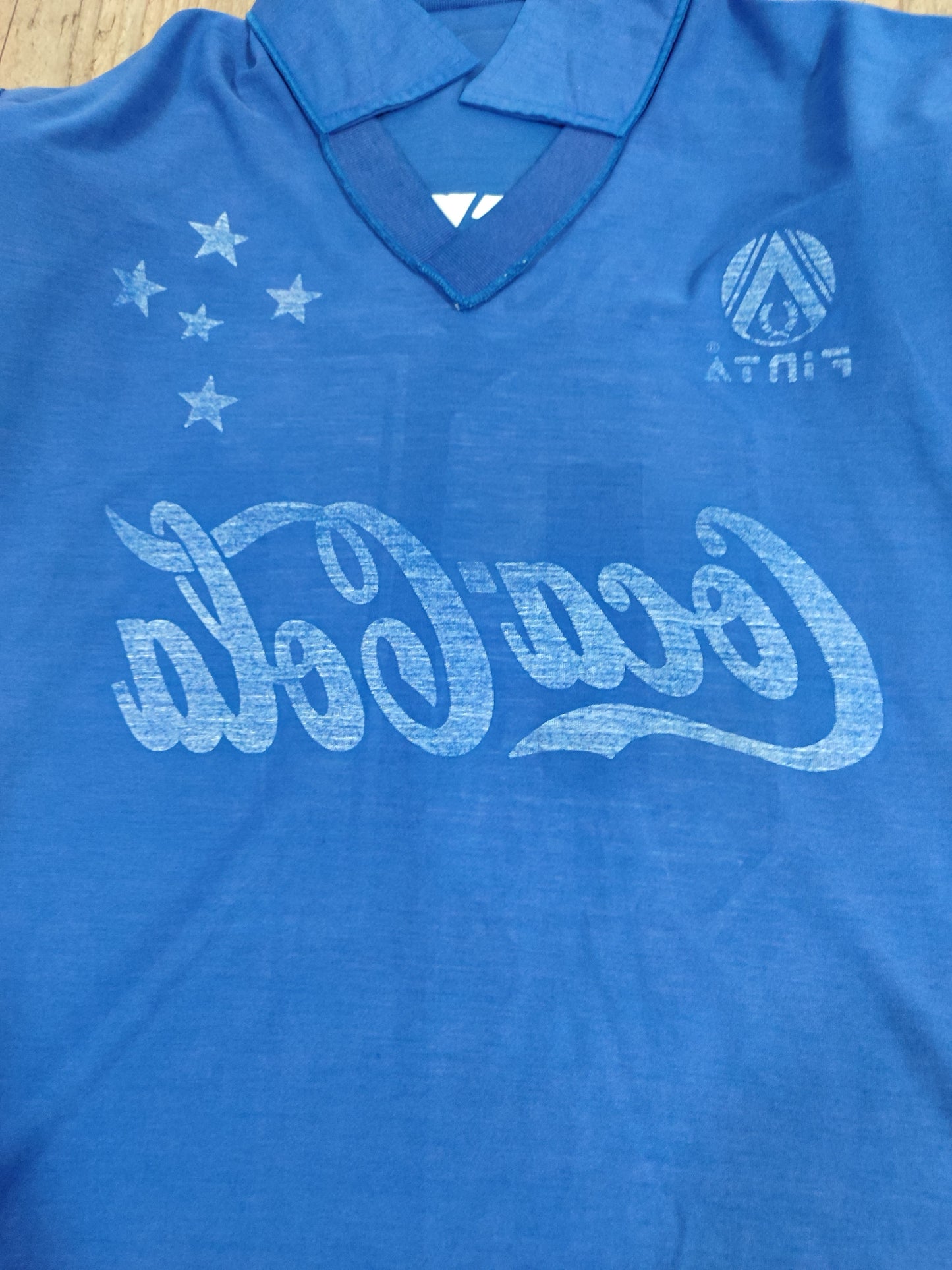 Espetacular Camisa do Cruzeiro - 1991 - Finta Coca-Cola - de Jogo