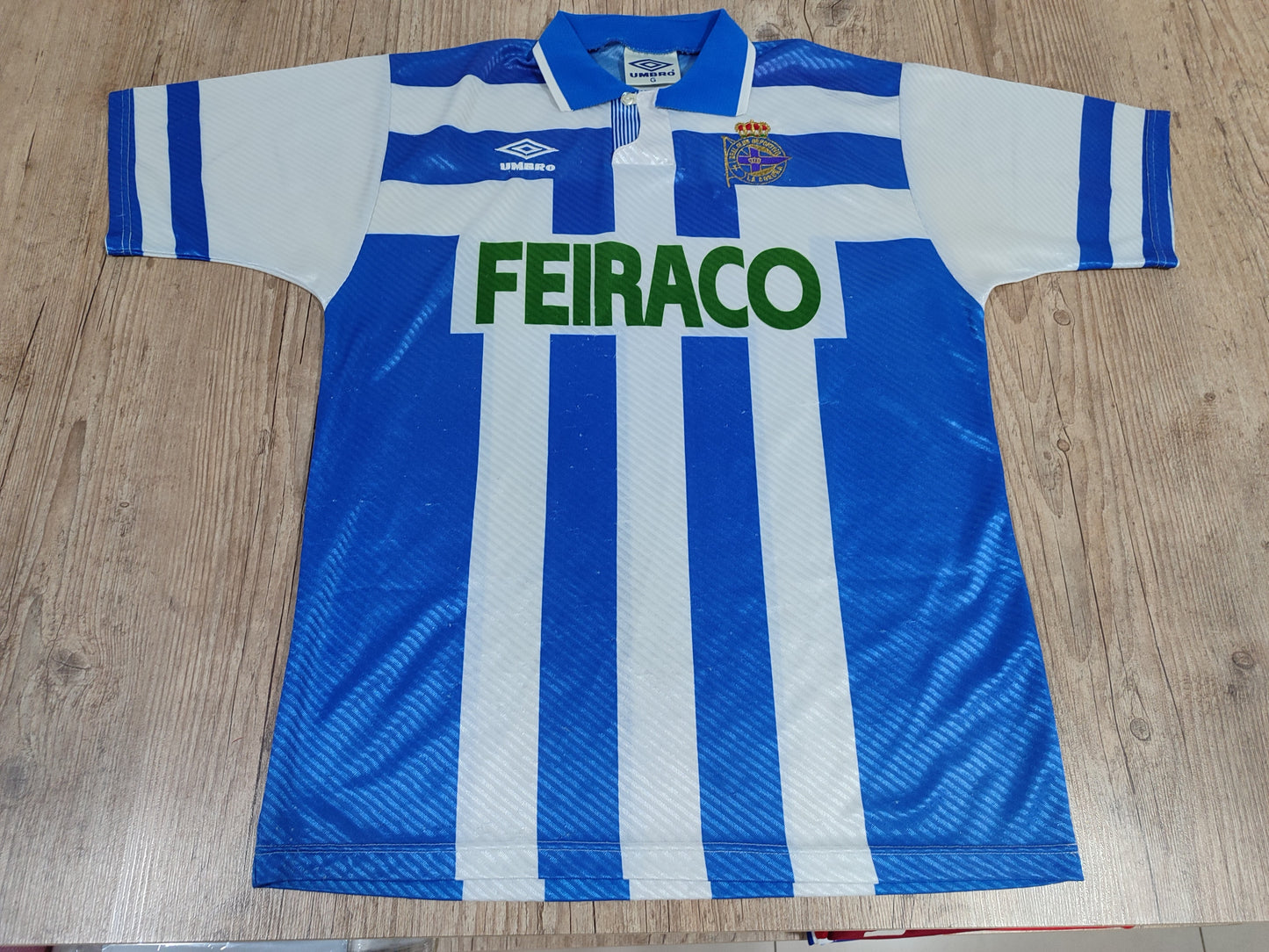 Rara Camisa Deportivo La Coruña 1992/93/94 - Clássica da Umbro