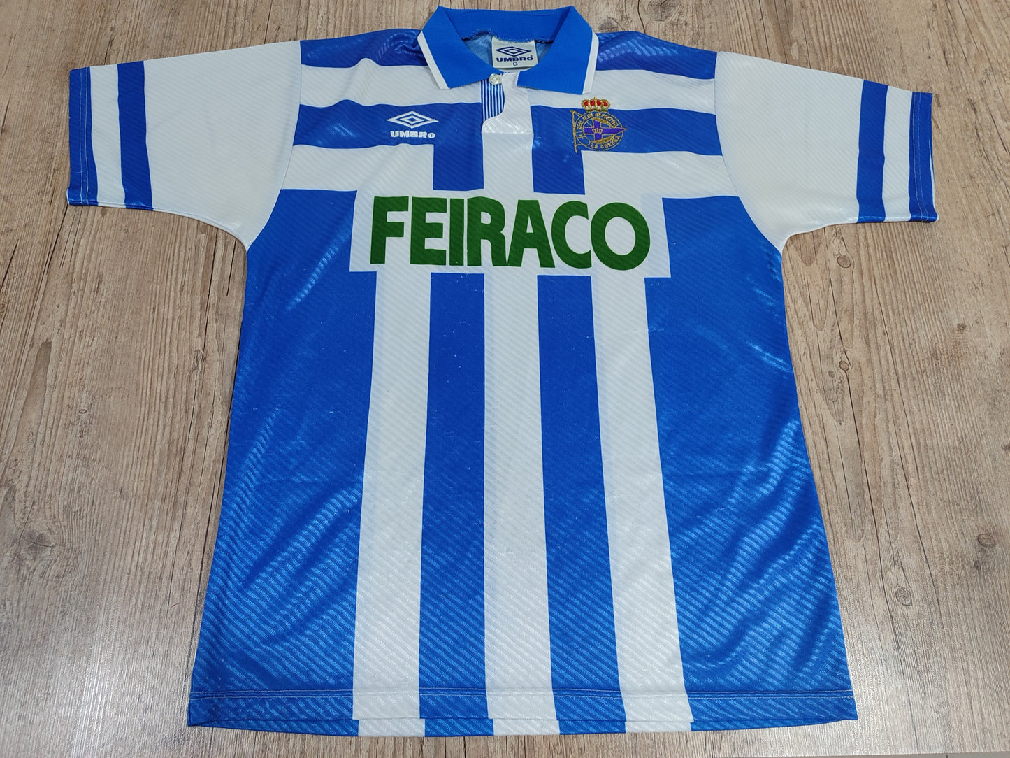 Rara Camisa Deportivo La Coruña 1992/93/94 - Clássica da Umbro