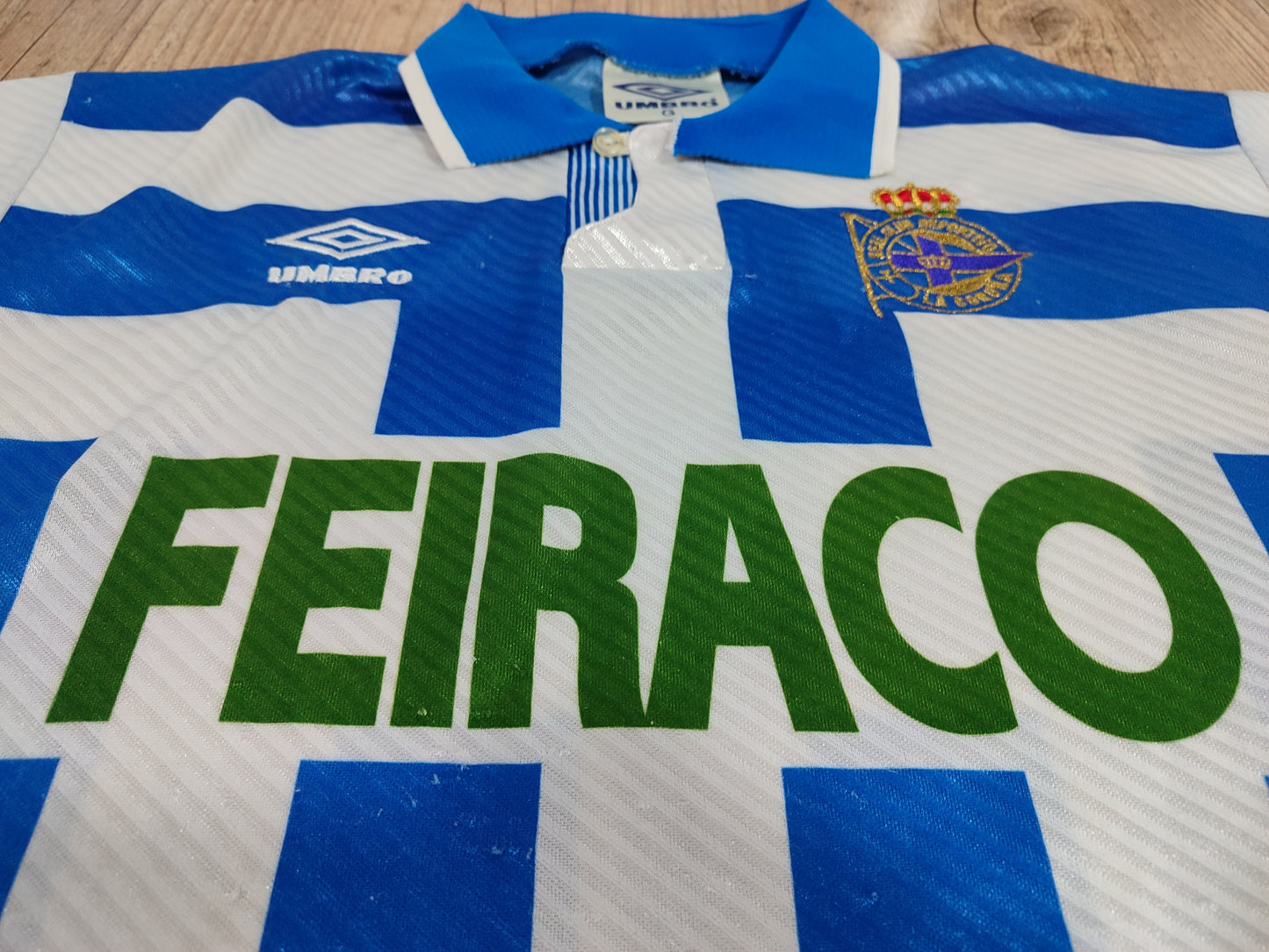 Rara Camisa Deportivo La Coruña 1992/93/94 - Clássica da Umbro