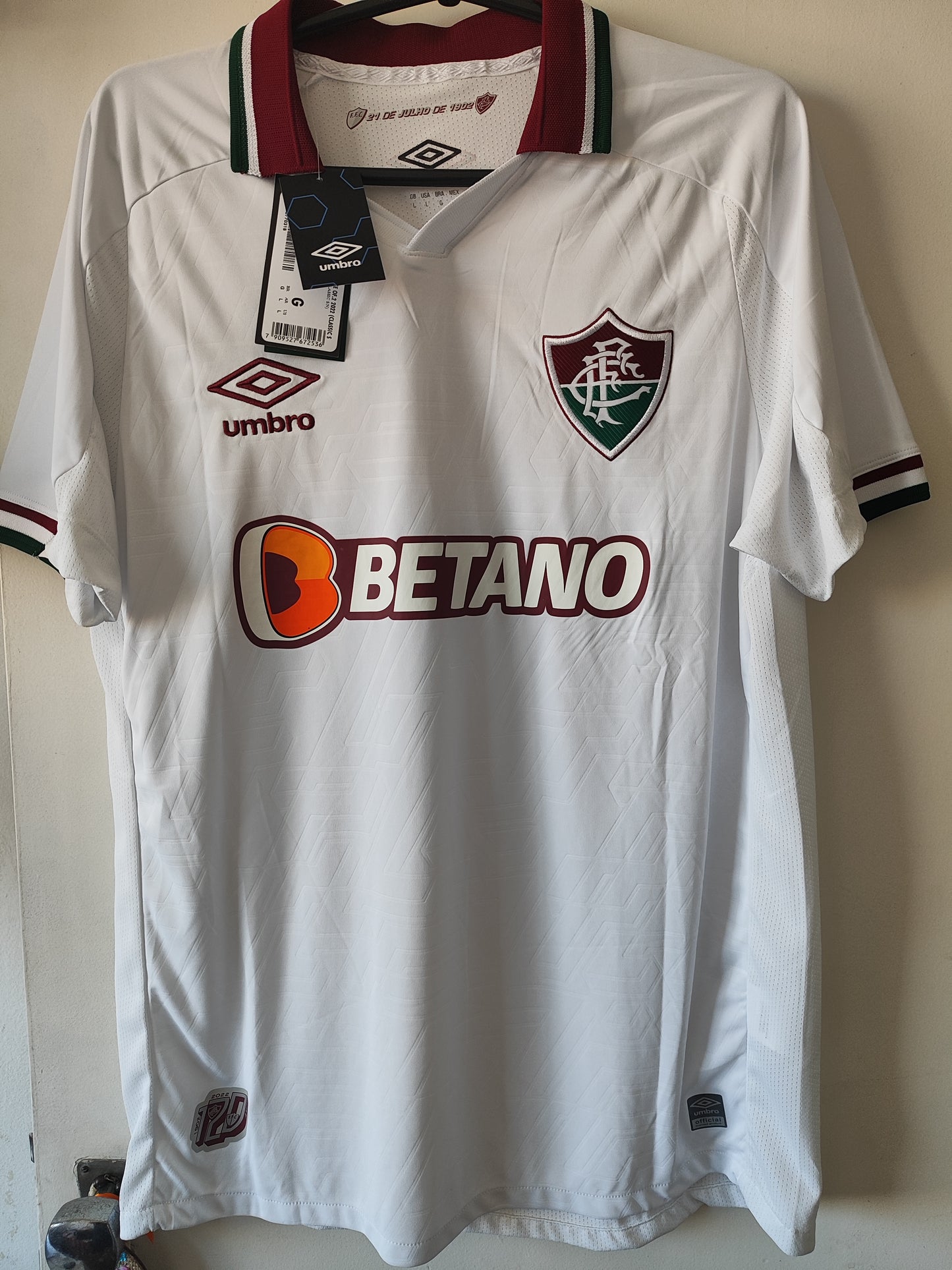 Camisa Fluminense Visita 2022 tamanho G nova na etiqueta