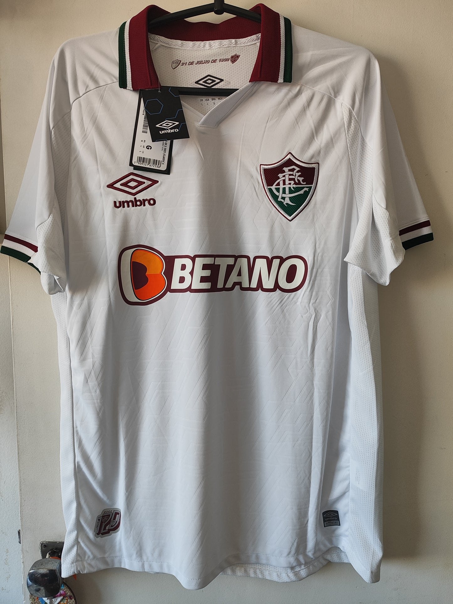 Camisa Fluminense Visita 2022 tamanho G nova na etiqueta