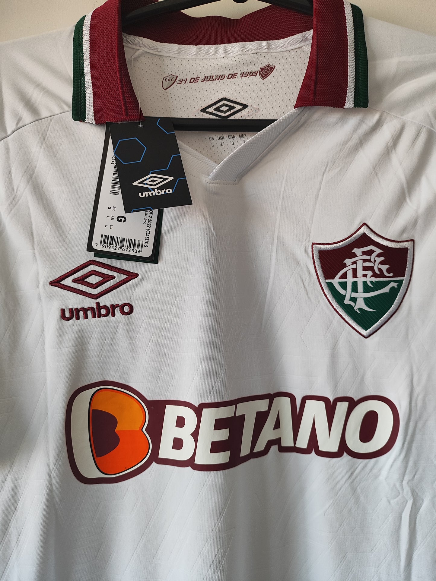 Camisa Fluminense Visita 2022 tamanho G nova na etiqueta