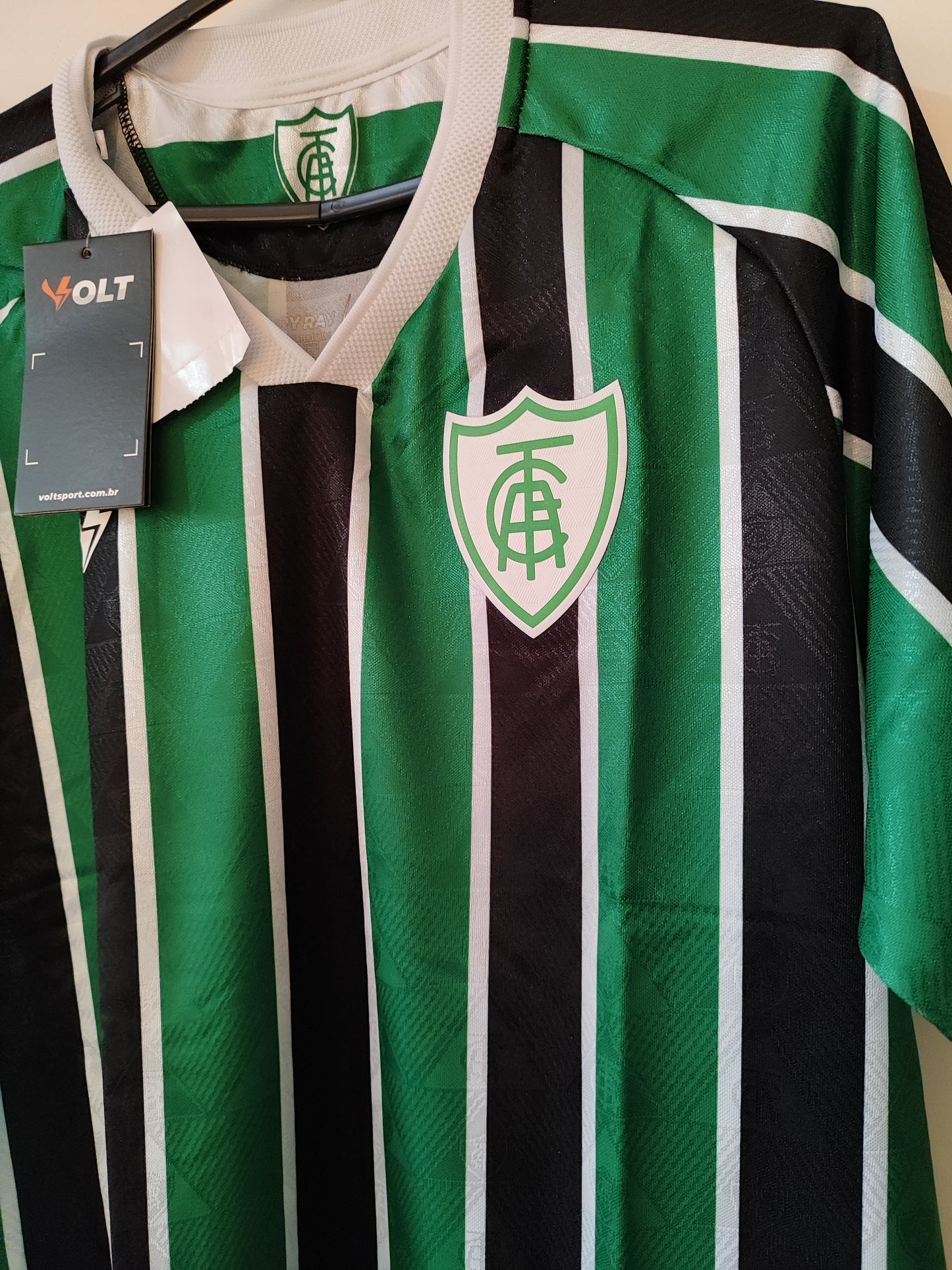 Camisa Masculina Jogo 3 2023 América Mineiro Preto e Verde Volt