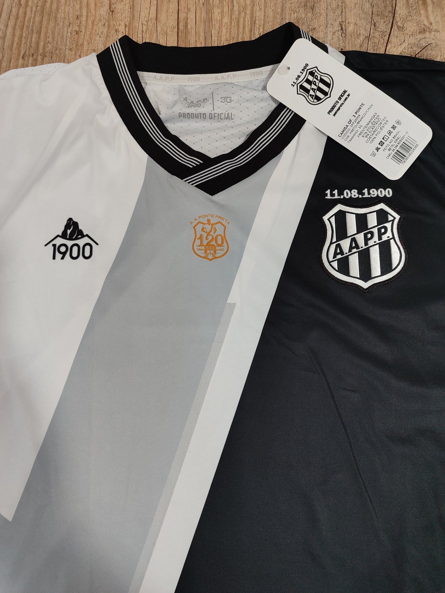 Rara Camisa da Ponte Preta - Edição Especial 120 Anos