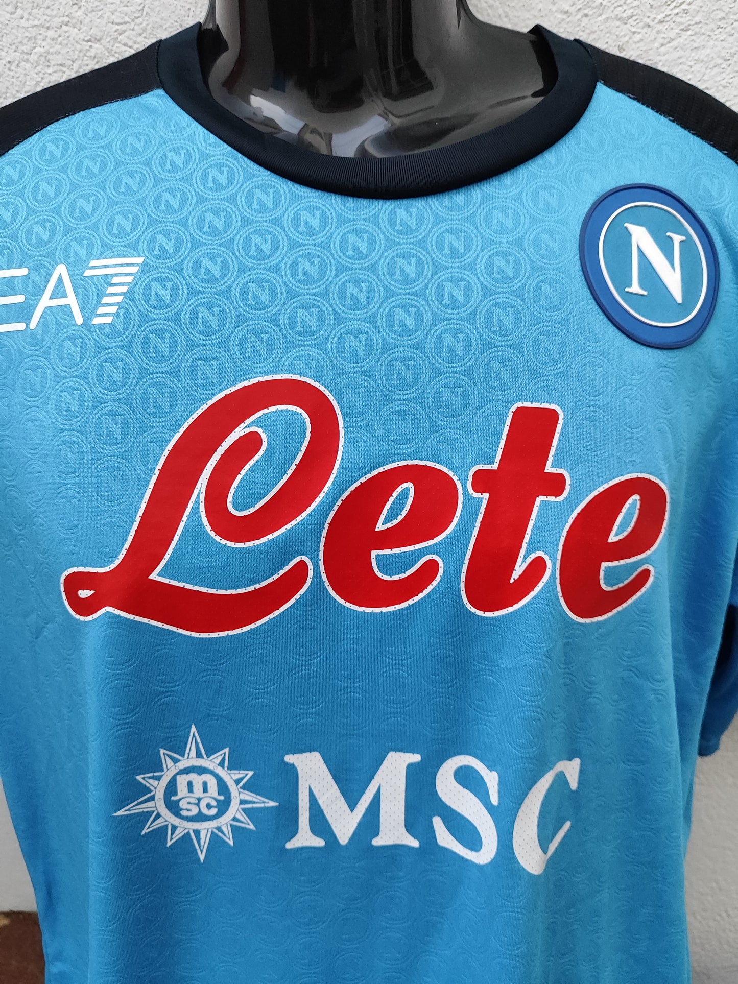 Camisa Napoli Italia Home modelo jogador título 2022-23 **** DEFEITO ***