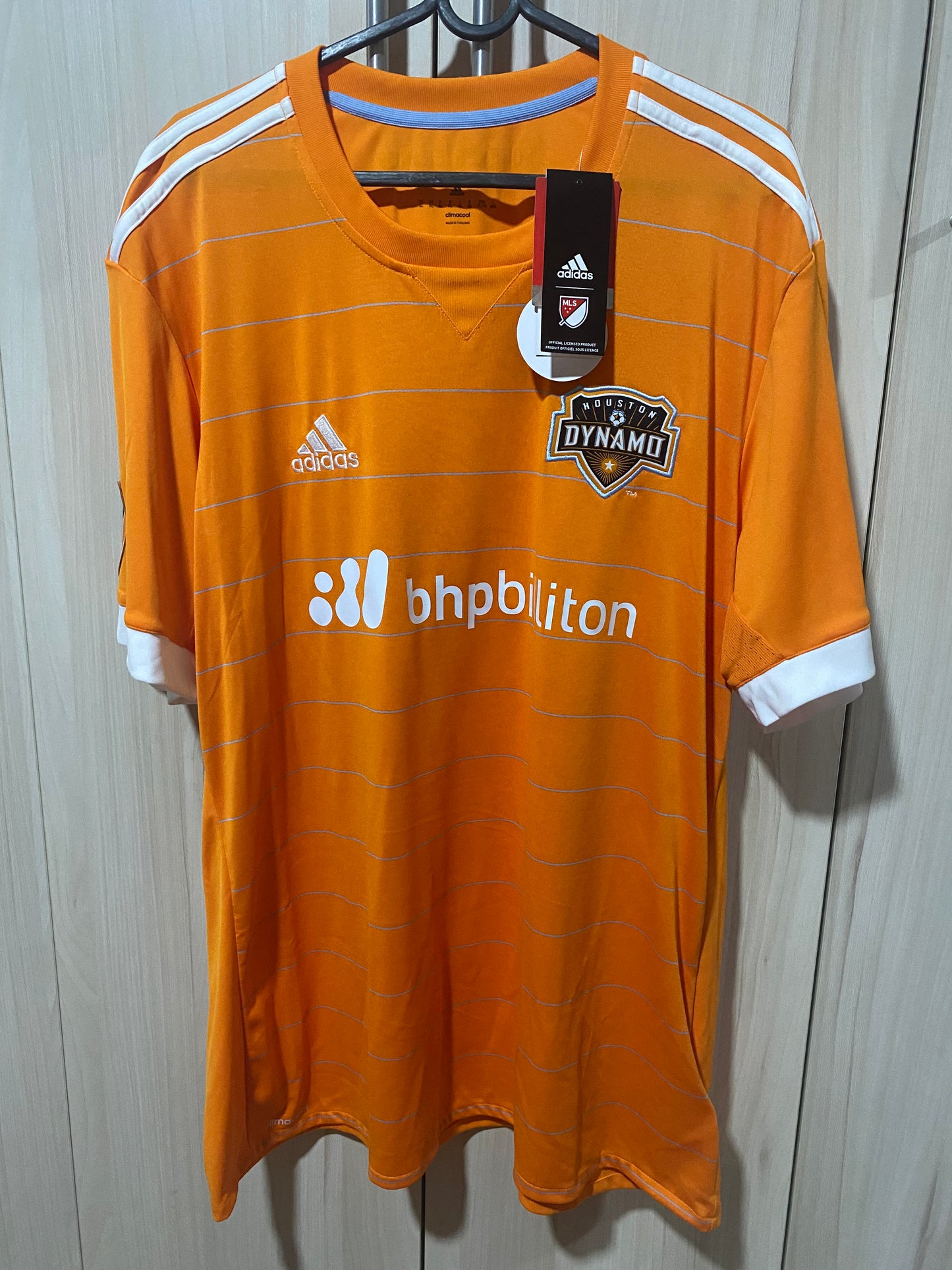 Camisa Houston Dynamo 2017 - Home - GG (58x78 cm) - Nova com Etiqueta