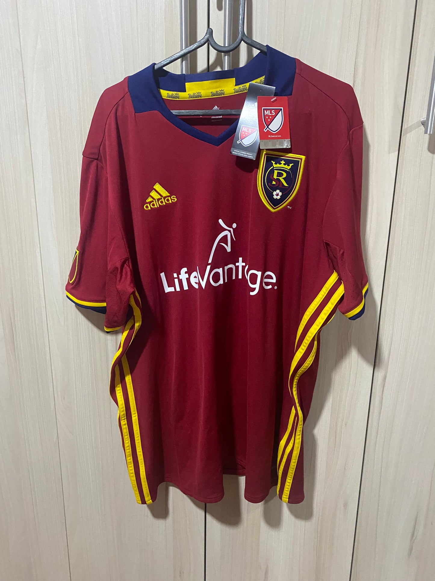 Camisa Real Salt Lake 2015 - Home - GG (58x78 cm) - Nova com Etiqueta