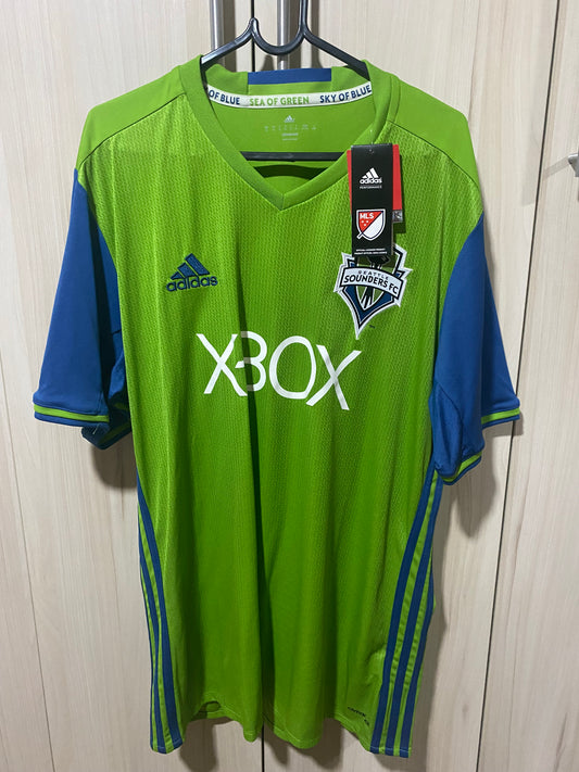 Camisa Seattle Sounders 2016 - Home - GG (58x78 cm) - Nova com Etiqueta