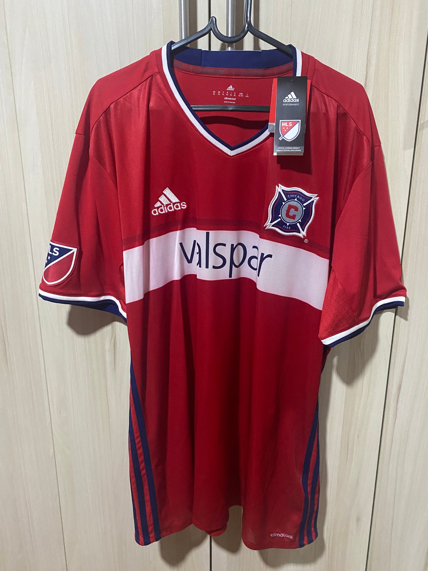 Camisa Chicago Fire 2016 - Home - GG (58x78 cm) - Nova com Etiqueta