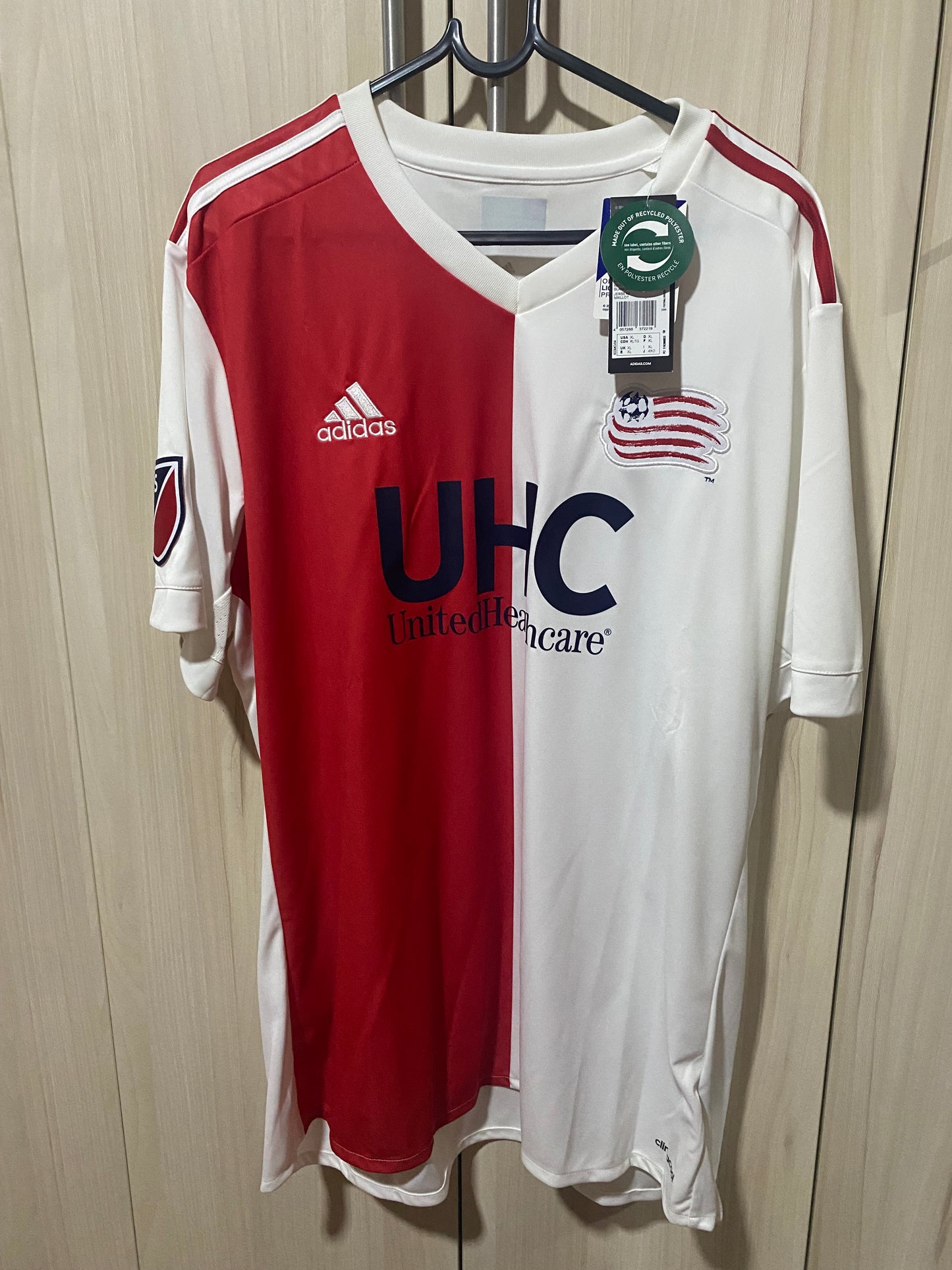 Camisa New England Revolution 2017 - Away - GG (58x78 cm) - Nova com Etiqueta