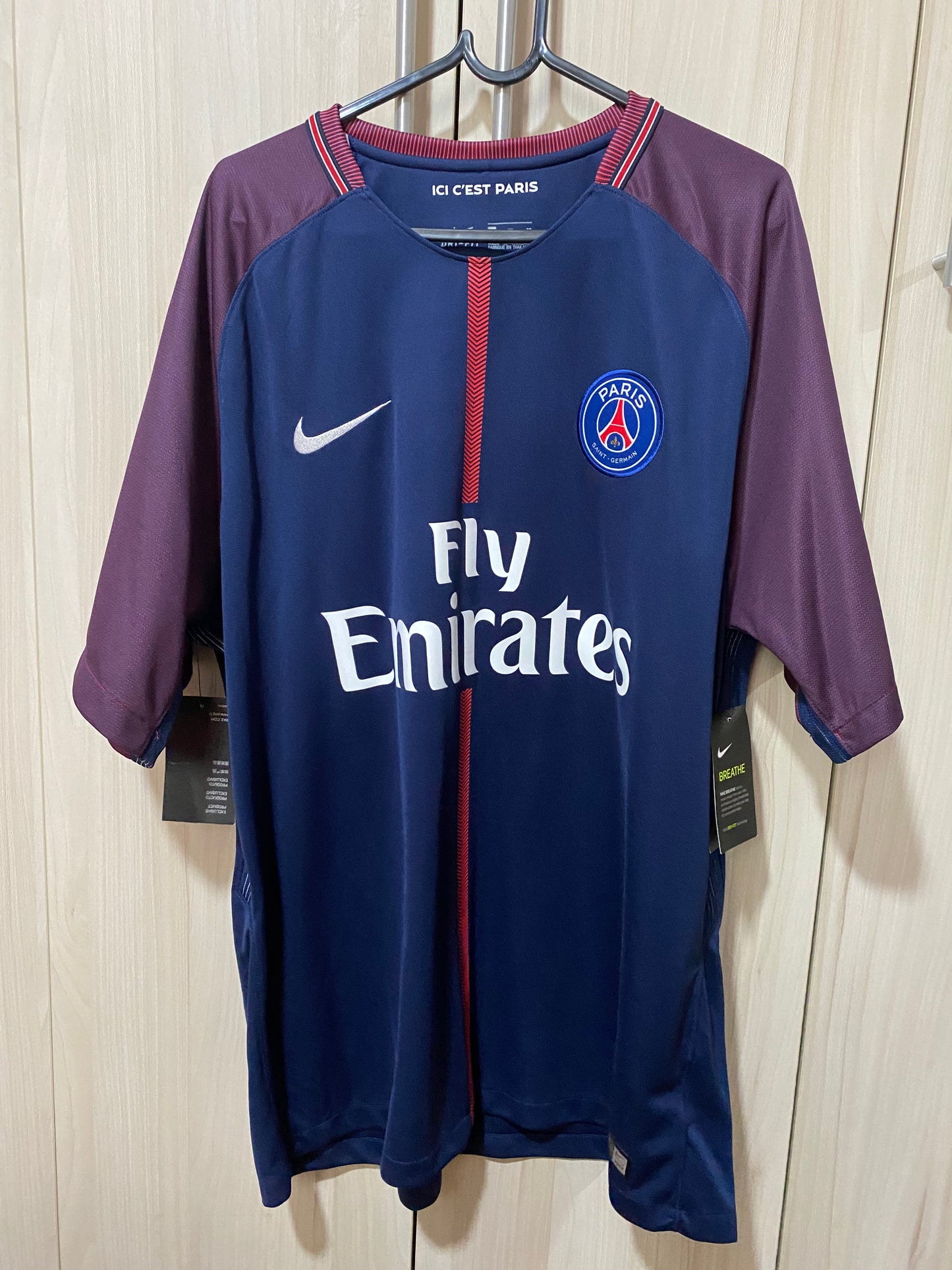 Football Shirt Nike PSG 2017/18 Stadium Home (GG) - 847269-430 - Nova com Etiqueta