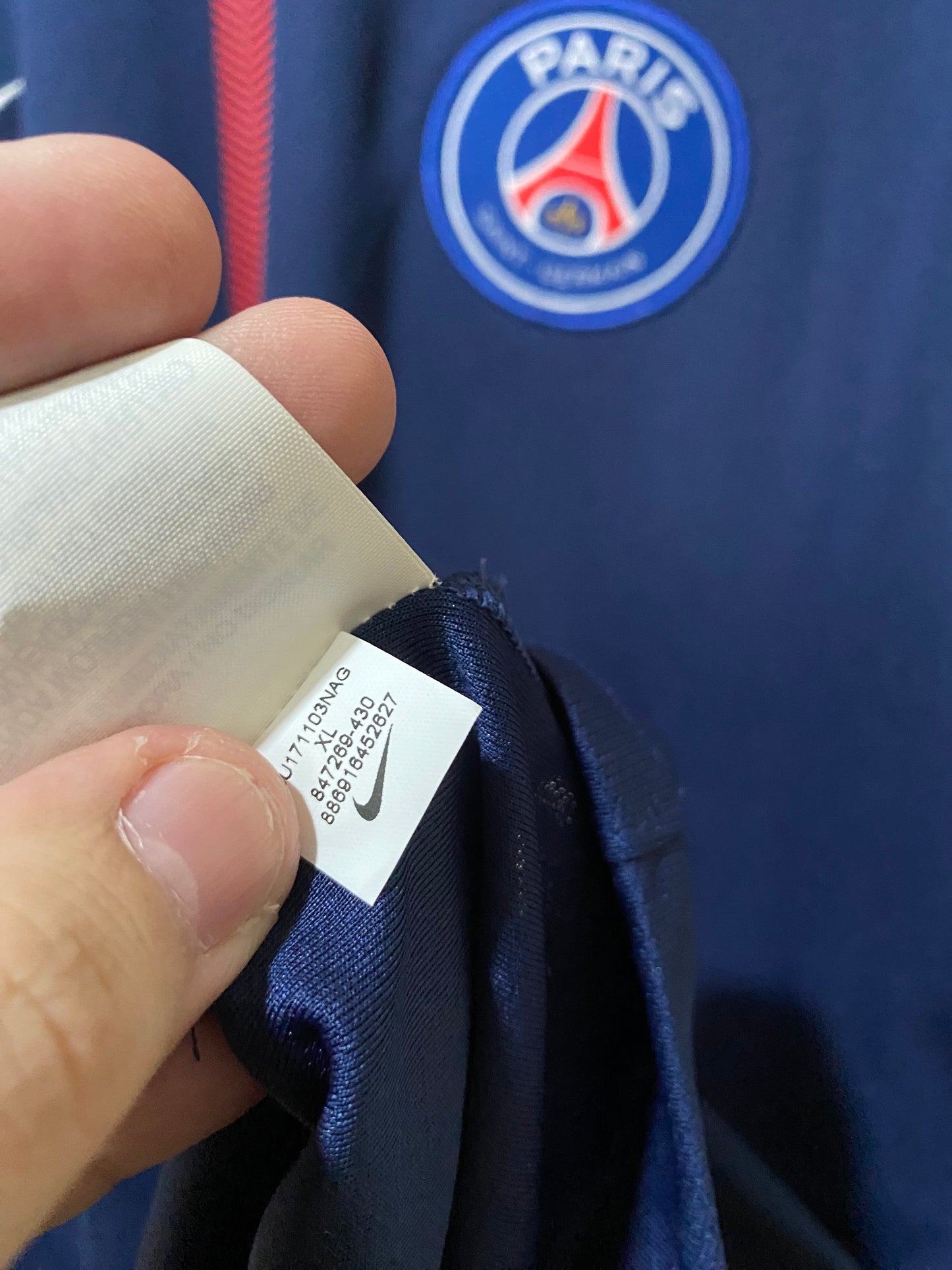 Football Shirt Nike PSG 2017/18 Stadium Home (GG) - 847269-430 - Nova com Etiqueta