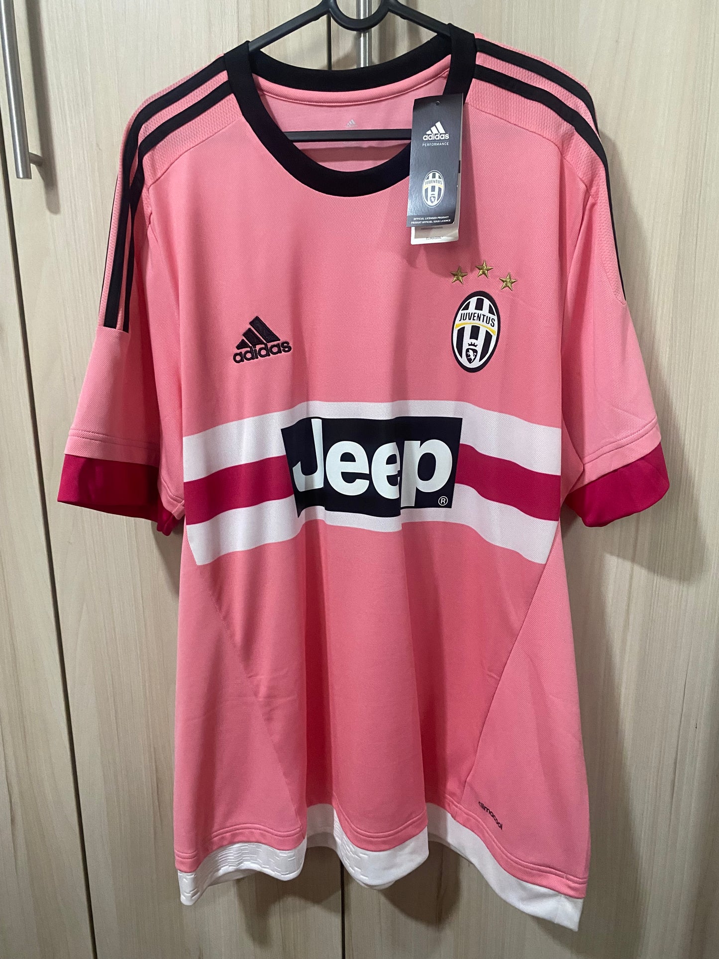 Camisa Juventus Away Rosa 2015 - Tamanho XL (58 x 78 cm)